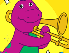 Barney Numaratoare cu Note Muzicale