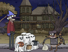 Mordecai si Rigbi de Halloween Puzzle