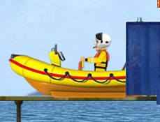 Pompierul Sam si Barca de Salvare