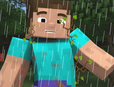 Steve din Minecraft dupa Furtuna
