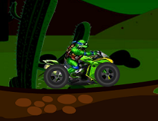 Testoasele Ninja cu Motocicleta